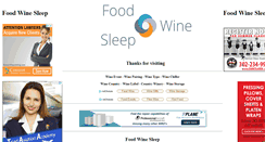Desktop Screenshot of foodwinesleep.com.au