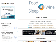 Tablet Screenshot of foodwinesleep.com.au